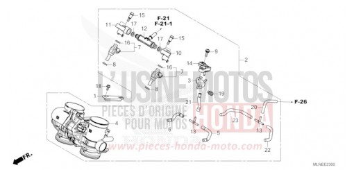CORPS DE PAPILLON CRF1100D3S de 2025